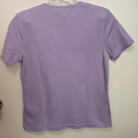 Lavender Short Sleeve Blouse - Picture 4 of 6